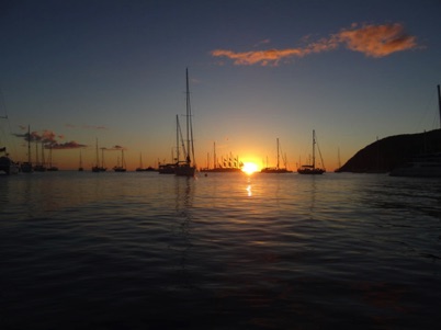 The anchorage in Dominica The anchorage in Dominica